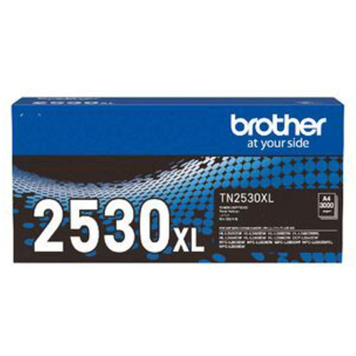 Brother TN-2530XL High Yield Toner Cartridge, up to 3000 pages