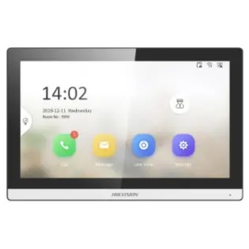 Hikvision 2nd Gen Intercom, Slim Bezel Room Station, 7" Touch Screen, WiFi