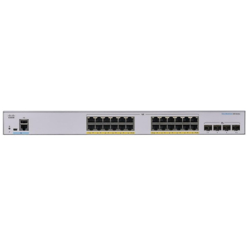 Cisco CBS250-24FP-4G Smart 24 Port GE Full PoE Rackmountable Switch