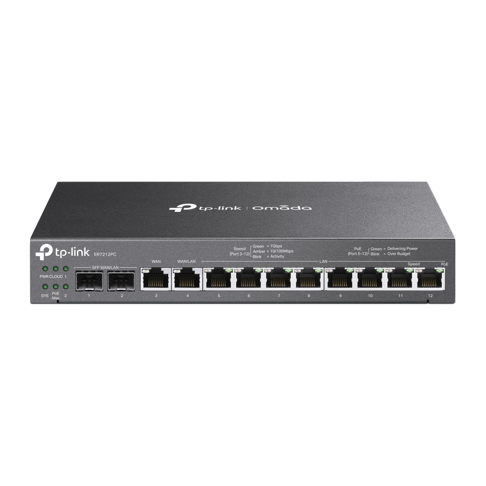 TP-Link Omada 3-in-1 VPN Router 8xPOE+ Ports, 4xWAN Ethernet