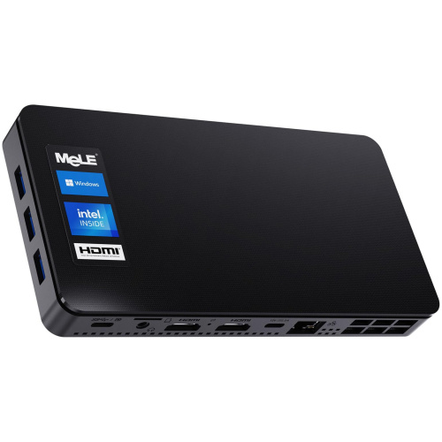 MeLe Overclock 3C Mini-PC,Intel N5095 Processor up to 2.9Ghz,32GB,256GB eMMC+256GBSSD,Win11Pro