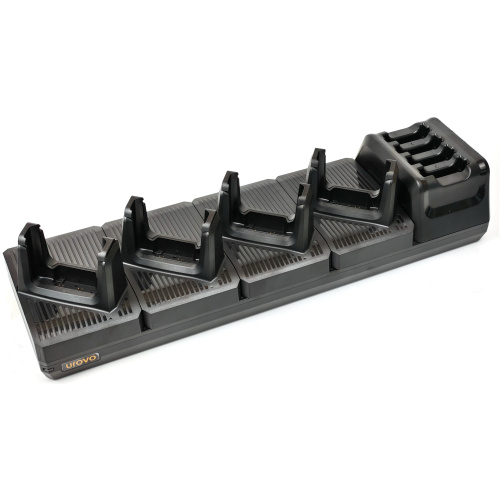 UROVO DT66 5-SLOT CHARGING CRADLE   4 TERMINALS PLUS 4 BATTERIES