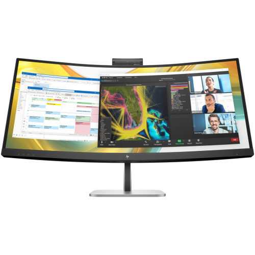 HP Series 5 Pro 534PM 34" WQHD Monitor,Curved,DP,HDMI,USB-C,Tilt,Sivl,H/Adjst,Webcam