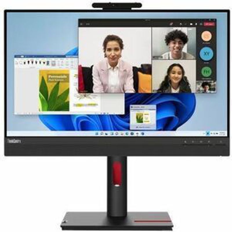Lenovo Tiny-In-One 23.8" WLED FHD Monitor,HDMI DP,USB,H,Pivot,Tilt, Spkrs,Webcam