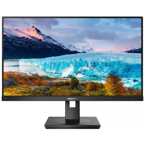Phillips 272S1AE 27" FHD W-LED,VGA,DVI-D,HDMI,DP,Spkrs,H/Adjst,Pvt,Tilt, Swvl