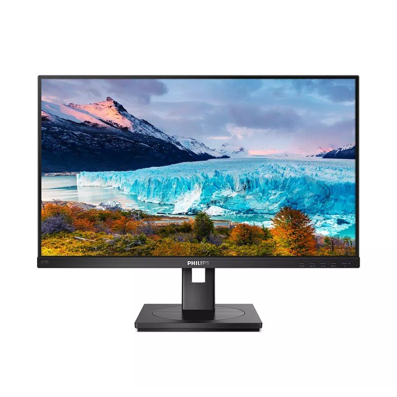 Phillips 272S1AE 27" FHD W-LED,VGA,DVI-D,HDMI,DP,Spkrs,H/Adjst,Pvt,Tilt, Swvl