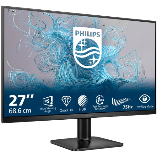 Philips 27E2N1500L 27" IPS QHD 2K Monitor,100Hz,HDMI,DP,Tilt,VESA