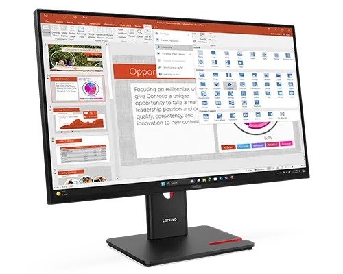 Lenovo T27-40 27" FHD IPS,VGA,DP,HDMI,H/Adjut,Pivot,Tilt,USB,VESA