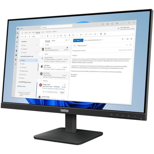 Lenovo ThinkVision S24-4E 23.8" FHD IPS,1920x1080,4ms,VGA,HDMI,Tilt,VESA