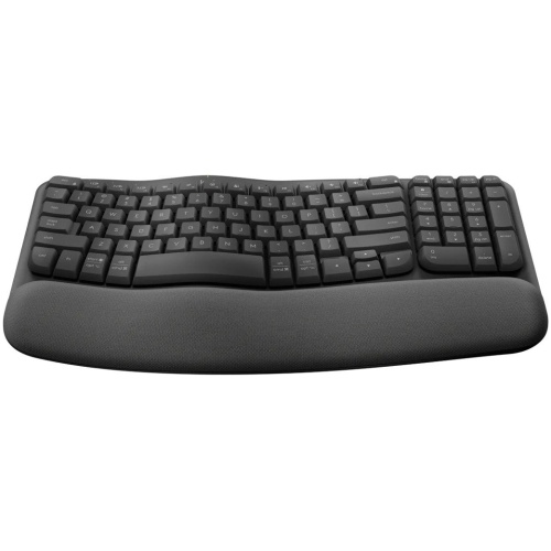 Logitech 920-012281 Logitech Wave Keys Wireless Ergonomic Keyboard, Graphite