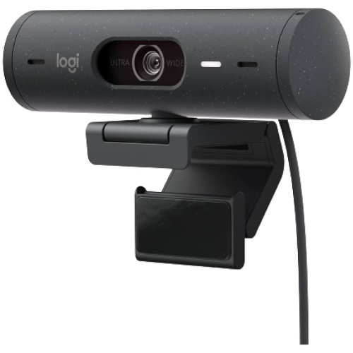 Logitech 960-001423 Brio 500 Full 1080P Webcam, Graphite