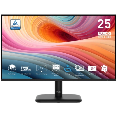 MSI PRO MP251 E14L 24.5" FHD IPS Monitor,144Hz,1ms,HDMI,VGA,Tilt,VESA