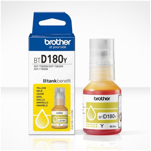Brother BTD180Y Yellow Ink Bottle - up to 7,500 pages