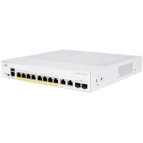 Cisco CBS250-8P-E-2G-AU 8 Port Smart GE Switch, PoE, 2 x 1G Combo, Ext PSU