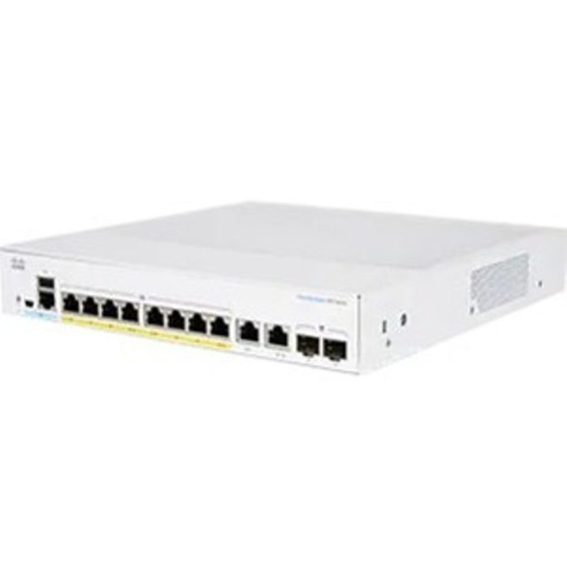 Cisco CBS350-8P-2G-AU Managed 8 Port Gigibit Ethernet POE Switch, 2x1G Combo