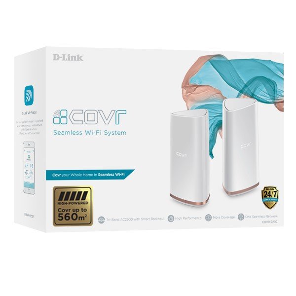 D-Link COVR-2202 AC2200 Seamless Wi-Fi System (2-pack)