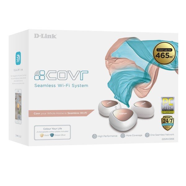 D-Link COVR-C1203 AC1200 Seamless Wi-Fi System Covr Points (3 Pack)