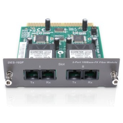 D-Link DES-102F 2-Port 100BaseFX Fiber (SC) Module for DES-1016R+/1024R+