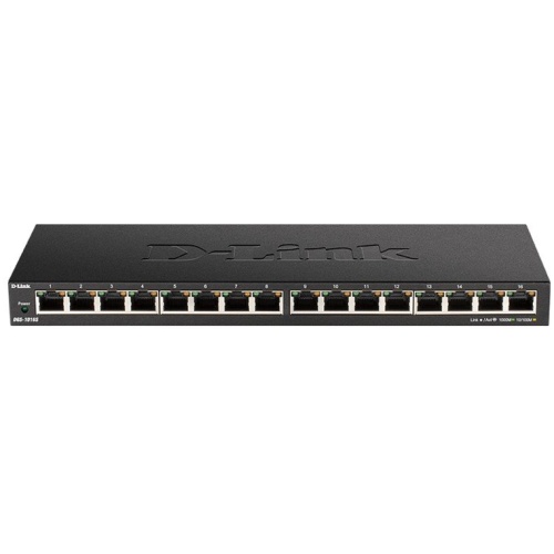 D-Link DGS-1016S 16-Port Low Profile Gigabit Unmanaged Switch (Metal Housing)