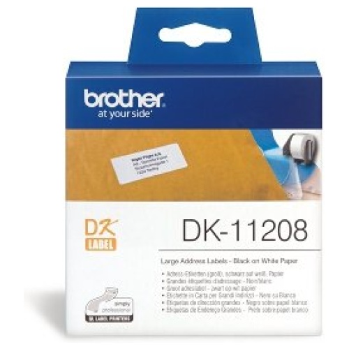 White Standard Large Address Label 38mm x 90mm 400 labels per roll