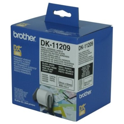 White Small Address Label 29mm x 62mm 800 labels per roll