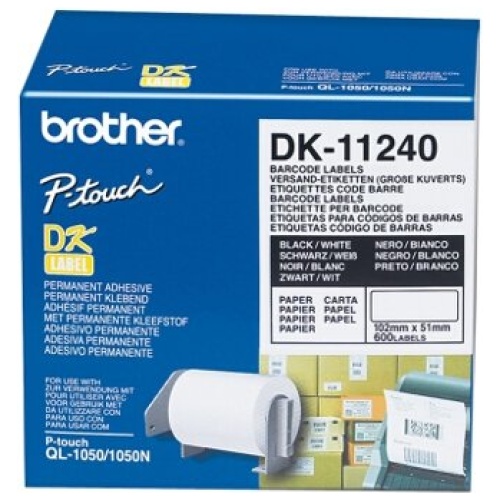 Brother Large multi-purpose Label 51mm x 102mm (600 Labels per Roll)
