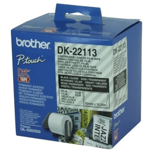 Clear Continuous Film Roll 62mm x 15.24m