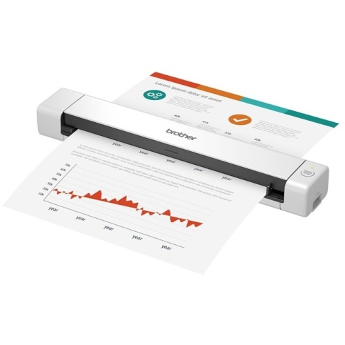 Brother DS-640 Mobile Document Scanner, 15ppm Mono & Colour (300dpi), USB Power