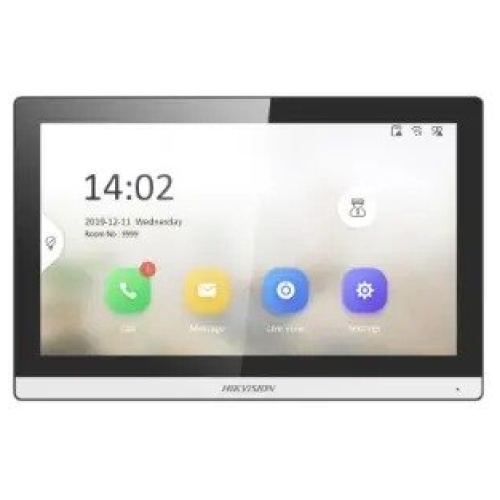 Hikvision 2nd Gen Intercom, Slim Bezel Room Station, 7" Touch Screen, WiFi