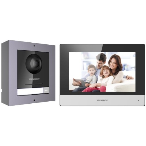 Hikvision 2nd Gen IP Intercom Kit 1 to 1 Modular PSU PoE Switch Surface Mount