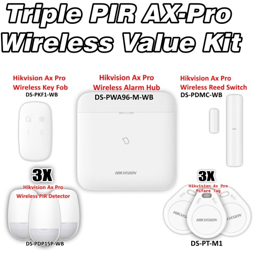 XIT Triple PIR AX-Pro Wireless Value Kit
