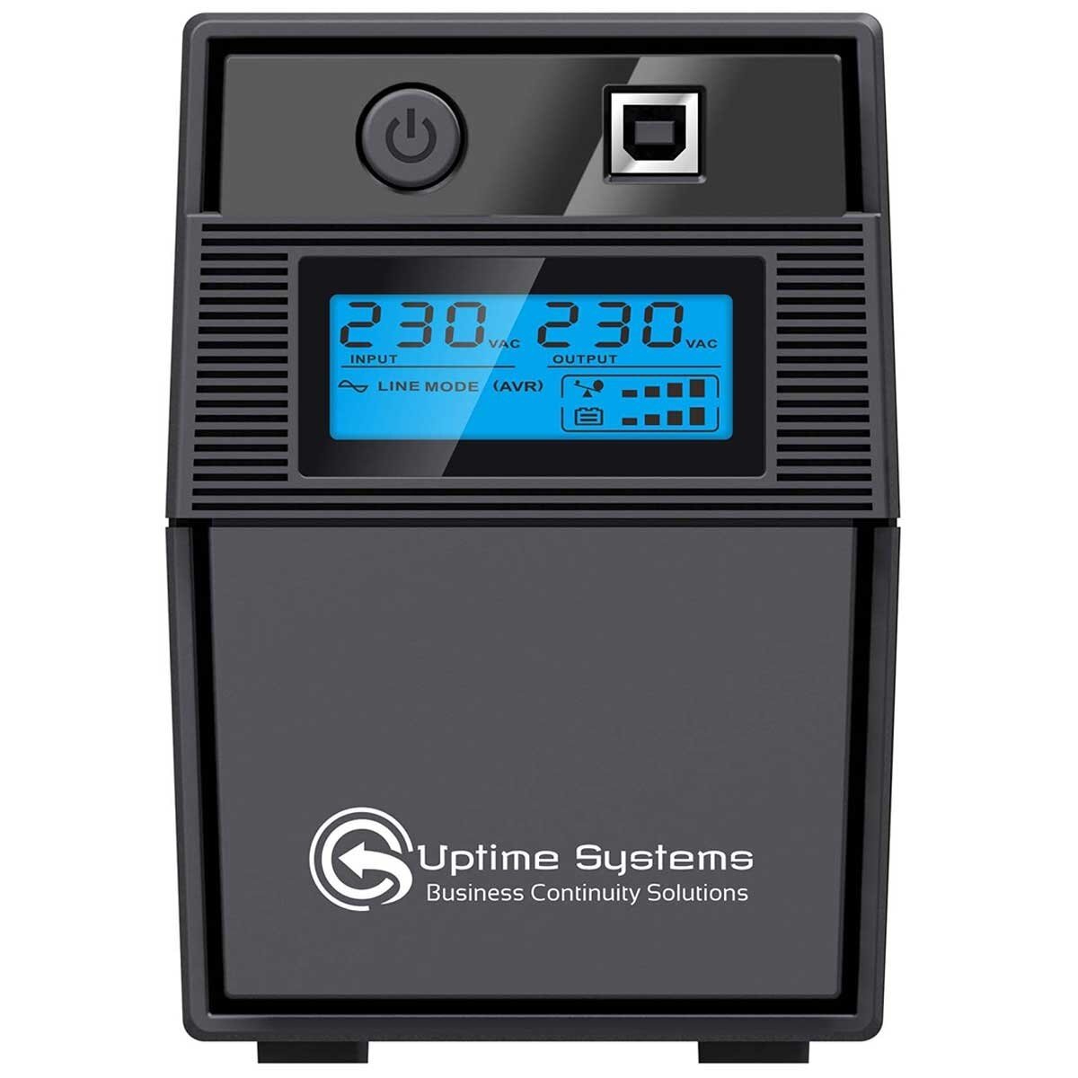 Uptime Systems Elite ES650-AVR 650VA Line Interactive Tower UPS with LCD