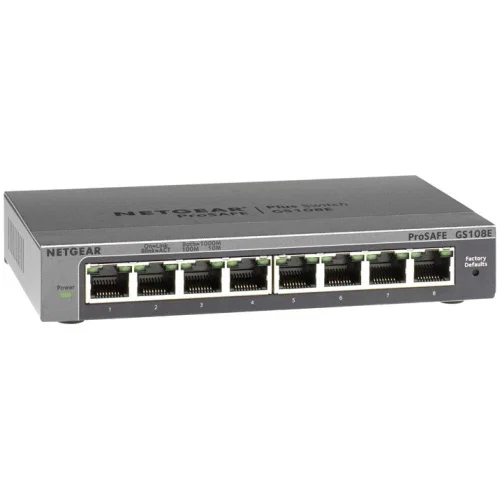Netgear GS108E ProSafe Plus 8-port 10/100/1000 Switch