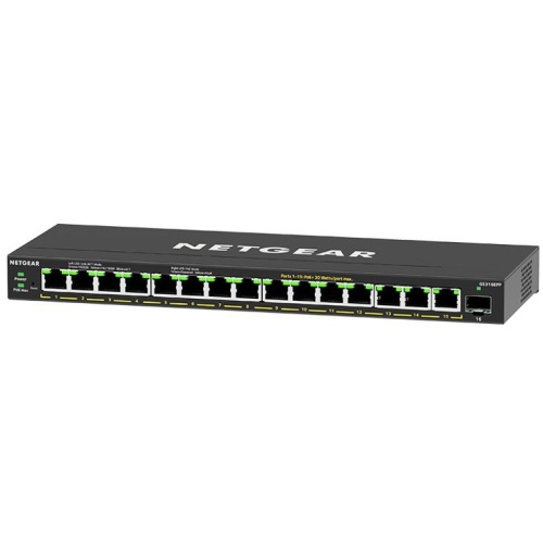 Netgear GS316PP SOHO 16-port High Powered PoE+ Gigabit Unmanaged Switch