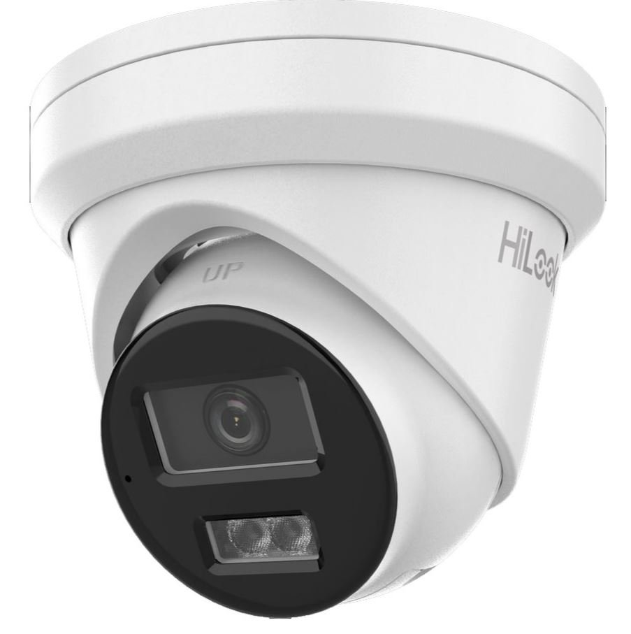 HiLook HIL-T381H-MU2 8MP Intelligent Outdoor Turret Camera, Dual IR, Mic, IP67,