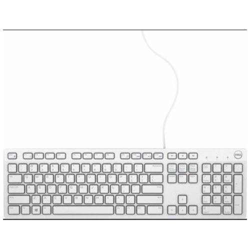 Dell KB216 Multimedia USB Wired Keyboard, White