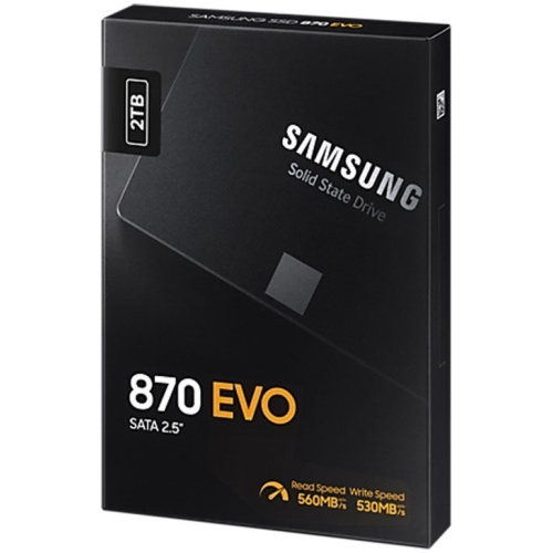 Samsung MZ-77E2T0BW EVO 870 2TB 2.5" SSD, 5 Yr Warranty