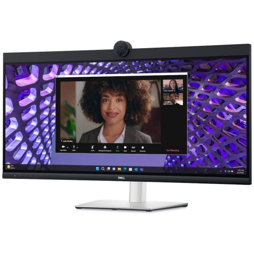 Dell P3424WEB 34" WQHD Curved LED,21:9,HDMI,DP,USBC,USBx4, H/Adjust,Spks,Webcam