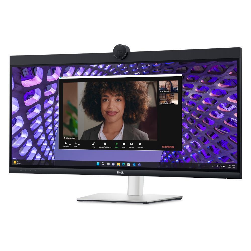 Dell P3424WEB 34" WQHD Curved LED,21:9,HDMI,DP,USBC,USBx4, H/Adjust,Spks,Webcam