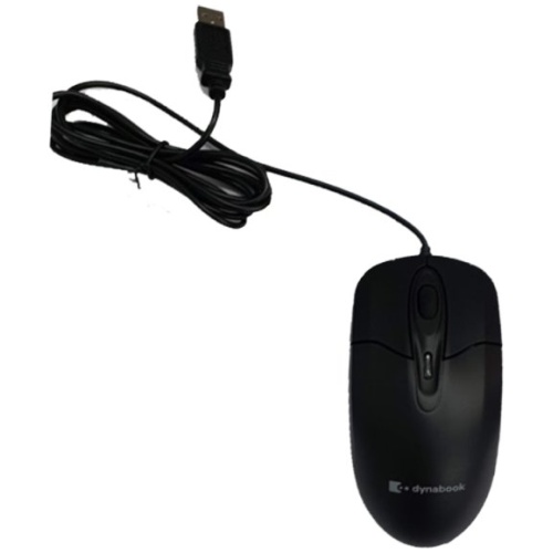 Toshiba Dynabook U60 Wired Full Size USB Optical Mouse, Black