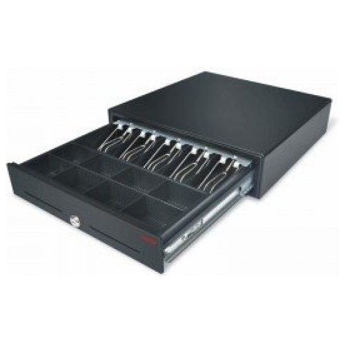 Partner PCD-410 24V Cash Drawer 5 Note, 8 Coin, RJ11, Black