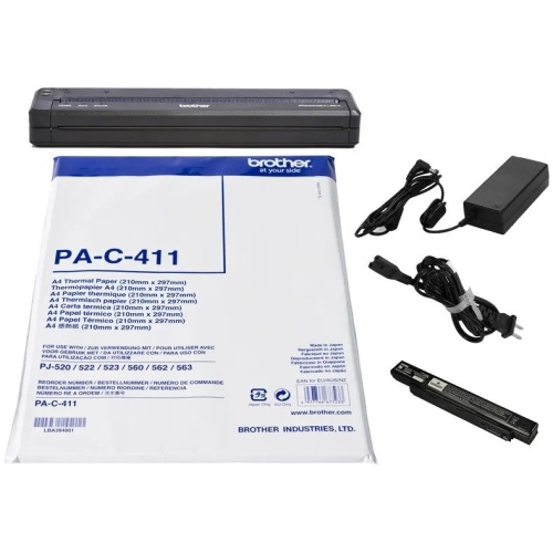 Brother PJ-722 Bundle Pack including: PJ-722, PA-AD-600, PA-BT-002, PA-C-411
