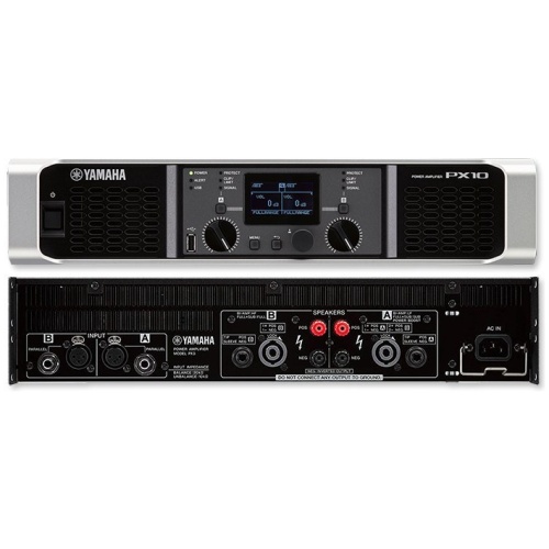 Yamaha PX10 2x 1200W @ 4 ohms. 2x 1000W @ 8 ohms. 2x 700W @ 2 ohms.