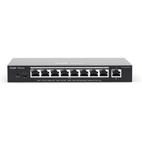 Ruijie Reyee 8 Port Gigabit POE+ +1-Port Gigabit Cloud Managed Switch,120W