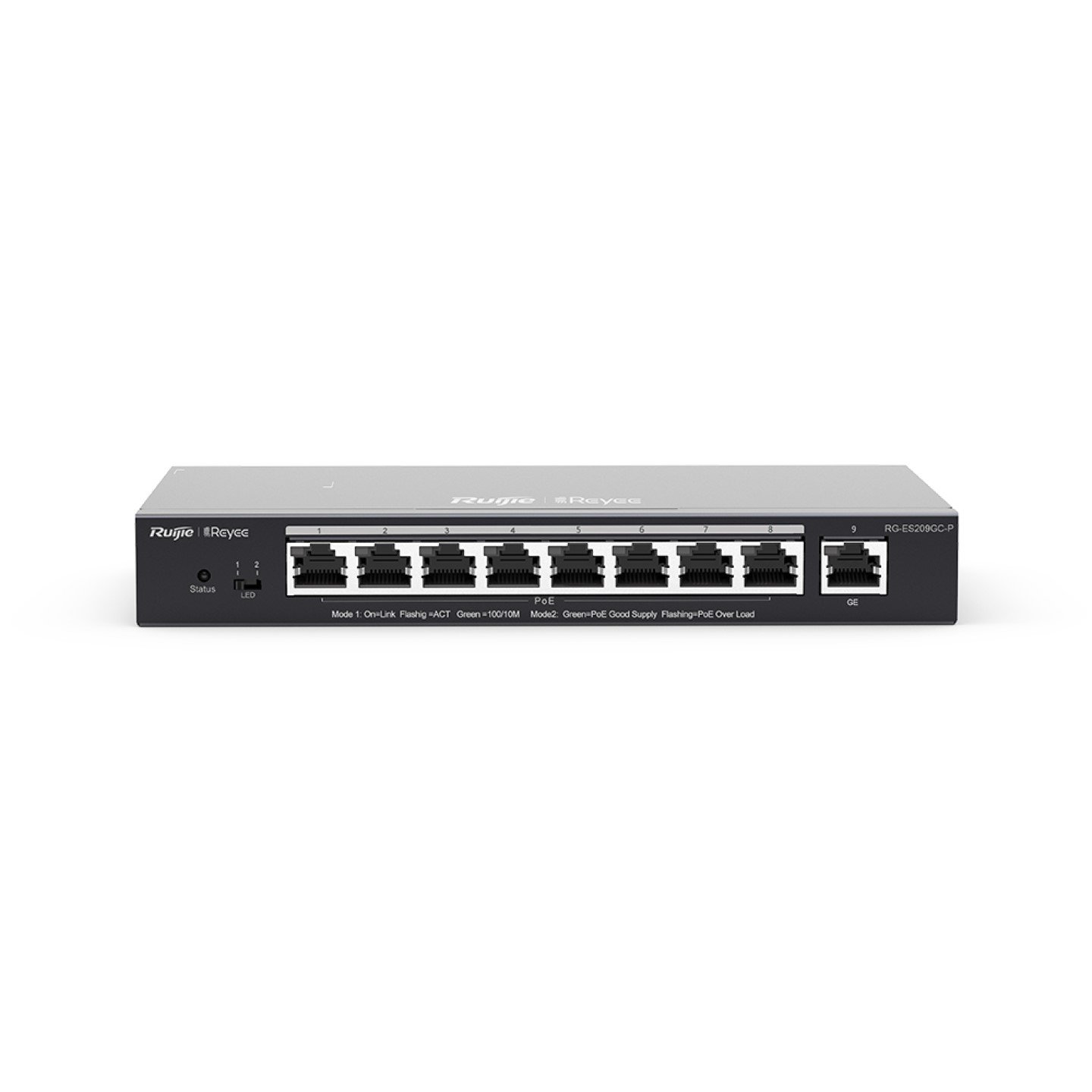 Ruijie Reyee 8 Port Gigabit POE+ +1-Port Gigabit Cloud Managed Switch,120W