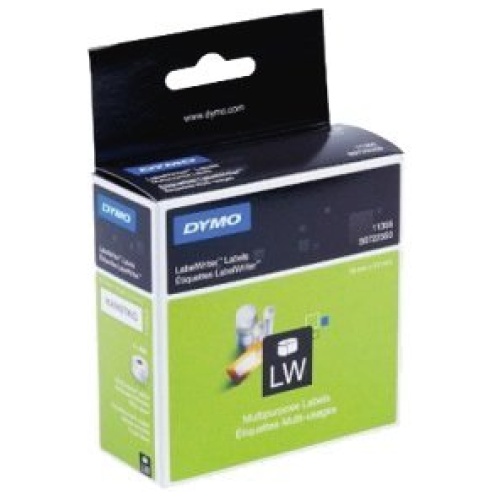DYMO (SD11355/S0722550) Multi-purpose, Paper/White 19mm x 51mm, 1Roll/Box, 500 L