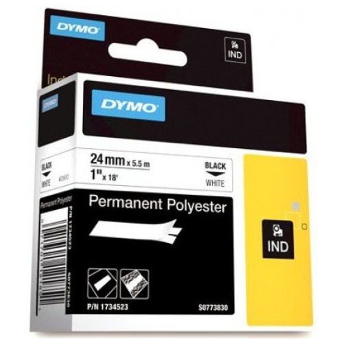 DYMO (SD1734523) Permanent Polyester, 24mm - Black on White