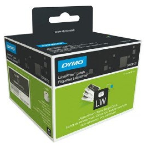 DYMO (SD30374/S0929100) Appointment Card/Name Badge,51mm x 89mm,1 Roll/Box,300 L