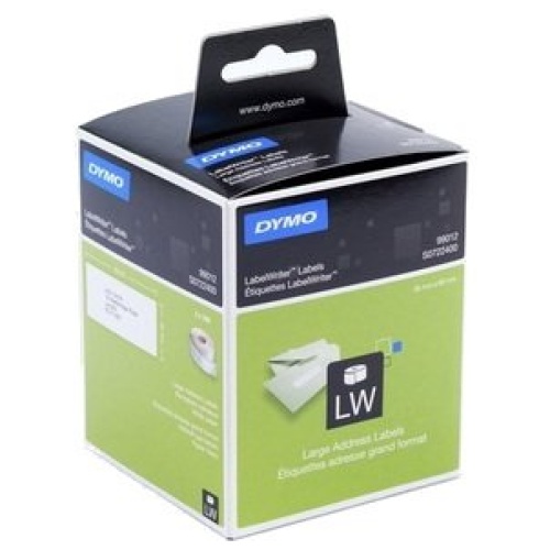 DYMO (SD99012/S0722400) Large Address, Paper/White 36mm x 89mm, 2 Rolls/Box, 260