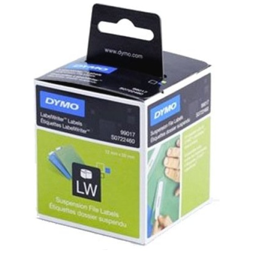 DYMO (SD99017/S0722460) Suspension File, Paper/White 12mm x 50mm, 1 Roll/Box, 22